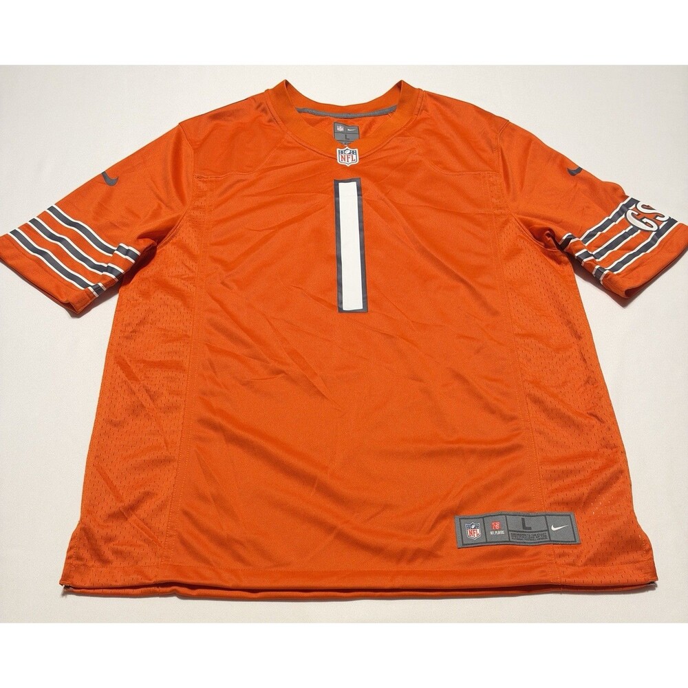 Chicago Bears Justin Fields Nike On Field Jersey Men's Large Orange NFL *READ